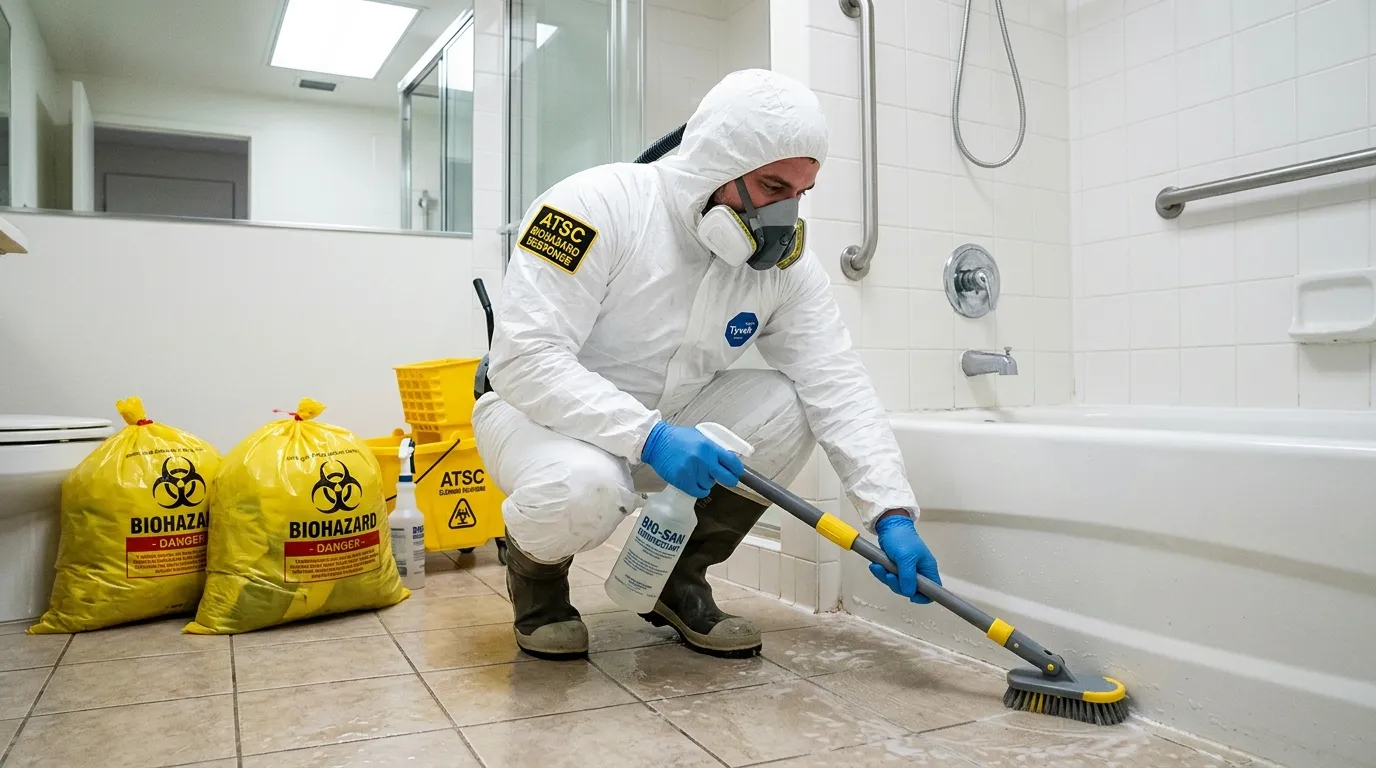 Decontamination equipment deployed for Blood Cleanup in Reynoldsburg